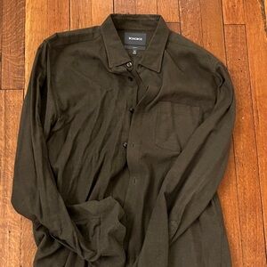 Bonobos Olive Green Casual Shirt
